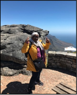 Deffa Barro at Table Mountain in South Africa