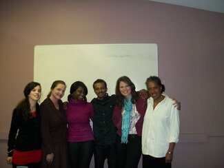 History 596 Independent Study: Truth and Reconciliation in the Congo, 2011. Pictured: Dr. Barnes and graduate students.