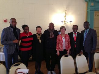 Delegation led by Chief Michael Ade Ojo from Elizade University, Nigeria, visits the University of Illinois