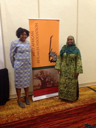 Stephanie Guirand and Dr. Maimouna Barro, WARA reception, ASA, 2014