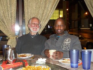 Professor Kagan and CAS graduate student Mbhekiseni, December 2010