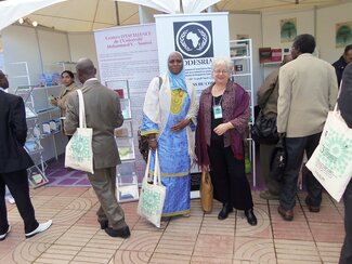 CODESRIA in Rabat, Morocco (2011). Pictured: Dr. Barro with Barbara Anderson, Associate Director, African Studies Center at University of North Carolina-Chapel Hill.