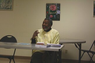 Du Bois lecturer Professor Campbell speaking at Douglass Community Center, Spring 2012