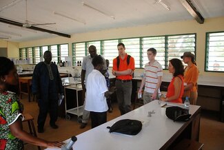  Univ. of Illinois delegation visits the Health Sciences building at Njala University, Bo, Sierra Leone
