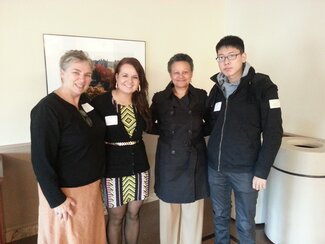 Global Business Lunch, March 2013, Synnea Johnson, Sylvia Safin, Merle Bowen, In Woo Jung