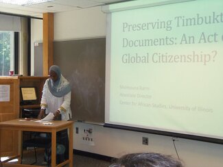  Dr. Maimouna Barro presenting at the 2013 International Summer Institute for Educators