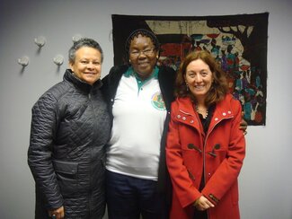 Dr. Merle Bowen, Dr. Clementine Dabire visitor from Burkina Faso and Dr. Julia Bello-Bravo