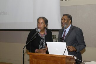 Professor Barnes and Du Bois lecturer Professor Campbell, Spring 2012