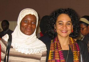 Amina Mama (left), founding editor of the first continental academic gender studies journal Feminist Africa