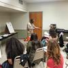 Bheki Madela, Ph.D. student, presents a workshop on Zulu at A Taste of Language, International Week at Illinois