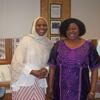 AASP (Association of African Studies Programs) 2013, Dr. Barro (outgoing Chair) and Dr. Louise Badiane (current Treasurer)
