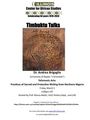 Timbuktu Talks flyer