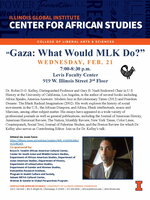 Professor Robin D.G. Kelley Lecture Flyer